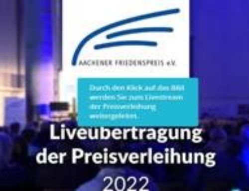 Verleihung des Aachener Friedenspreises 2022 an Rechtsanwalt Holger Rothbauer und die jemenitische Menschenrechtsorg. Mwatana