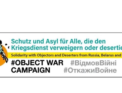 Schutz und Asyl für Deserteure und Kriegsdienstverweigerer