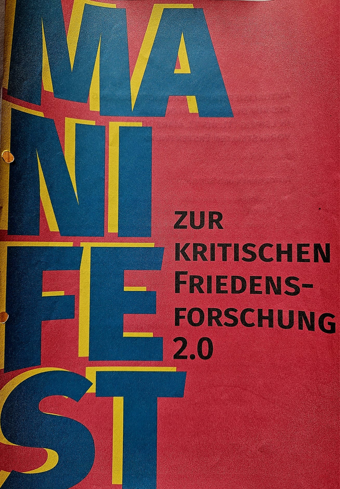 Manifest Kritische Friedens- und Konfliktforschung